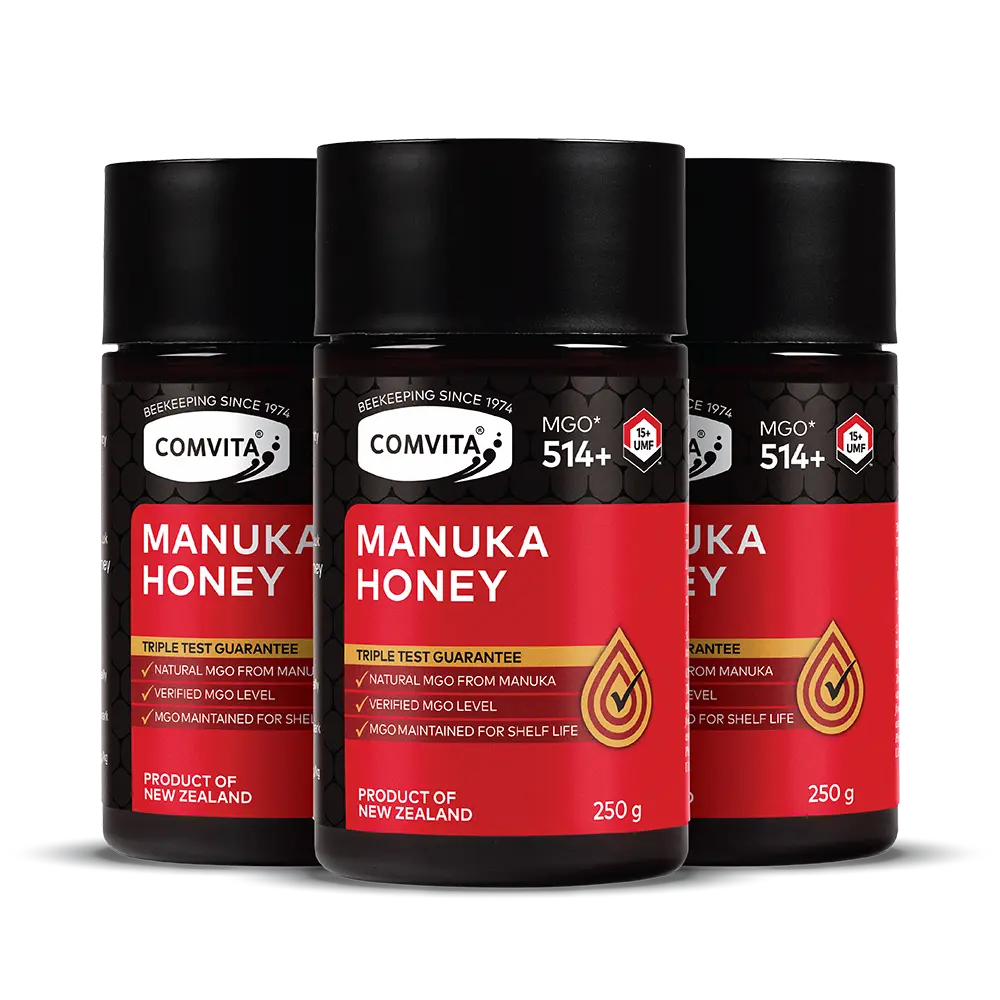 UMF™ 15+ (MGO 514) Mānuka Honey 250g - 3 Pack (SHORT DATE)