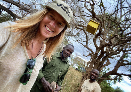 jamie joseph with wildlife rangers in africa