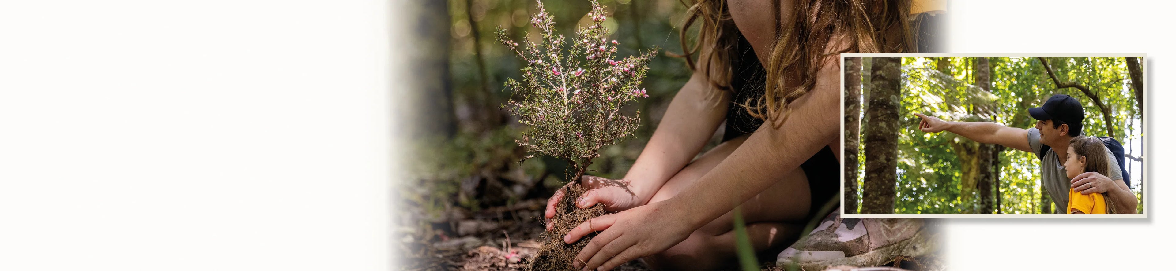 people connecting with nature