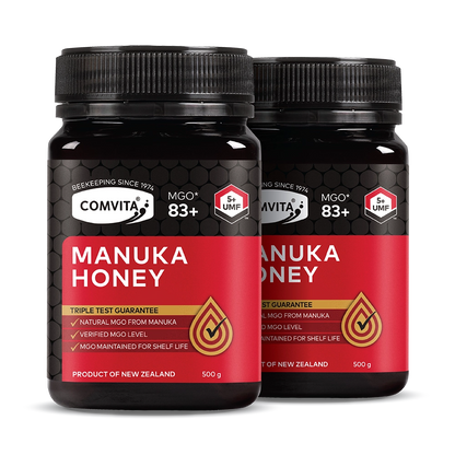 UMF 5+ (MGO 83) Mānuka Honey 500g - 2 Pack