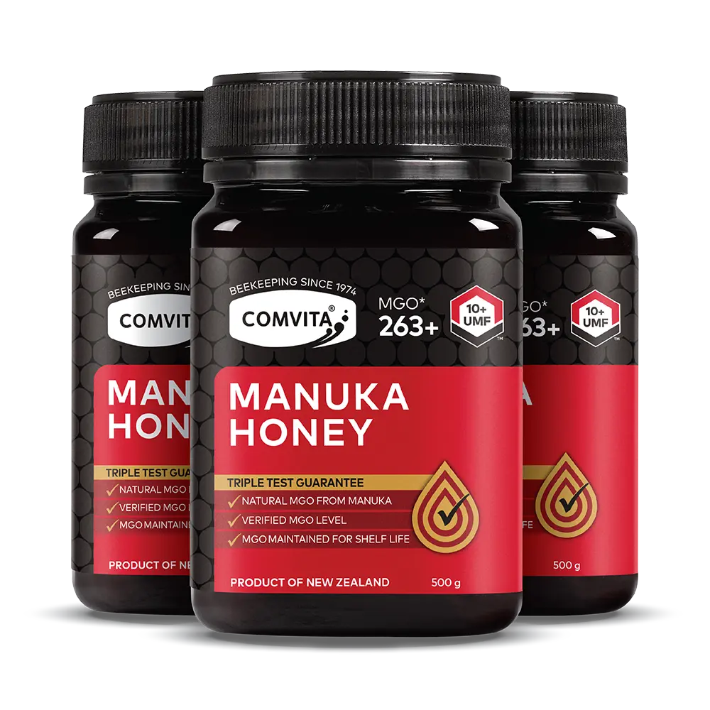 UMF™ 10+ (MGO 263) Mānuka Honey 500g - 3 Pack