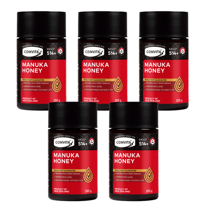 UMF™ 15+ (MGO 514) Mānuka Honey 250g - 5 Pack (SHORT DATE)