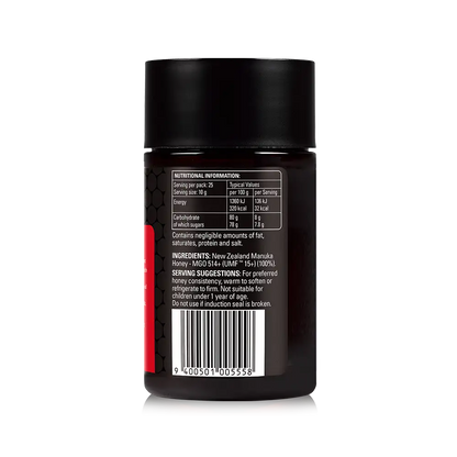 UMF 15+ Manuka honey Back Panel